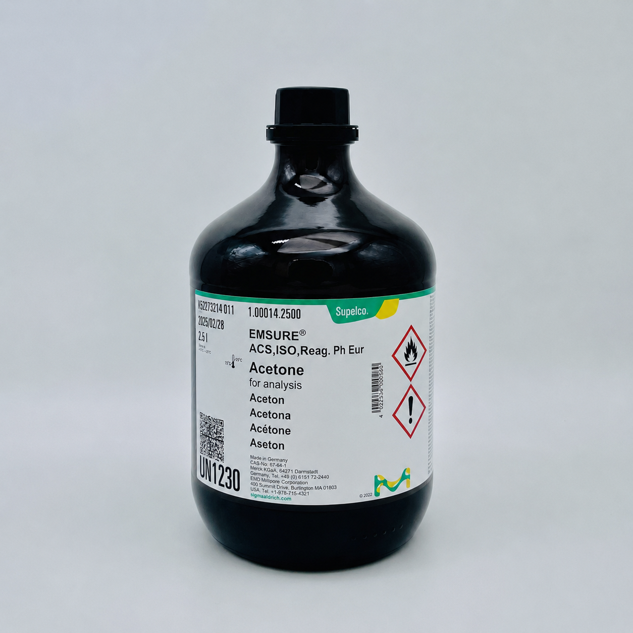 acetone for analysis emsure® acs,iso,reag. ph eur merck