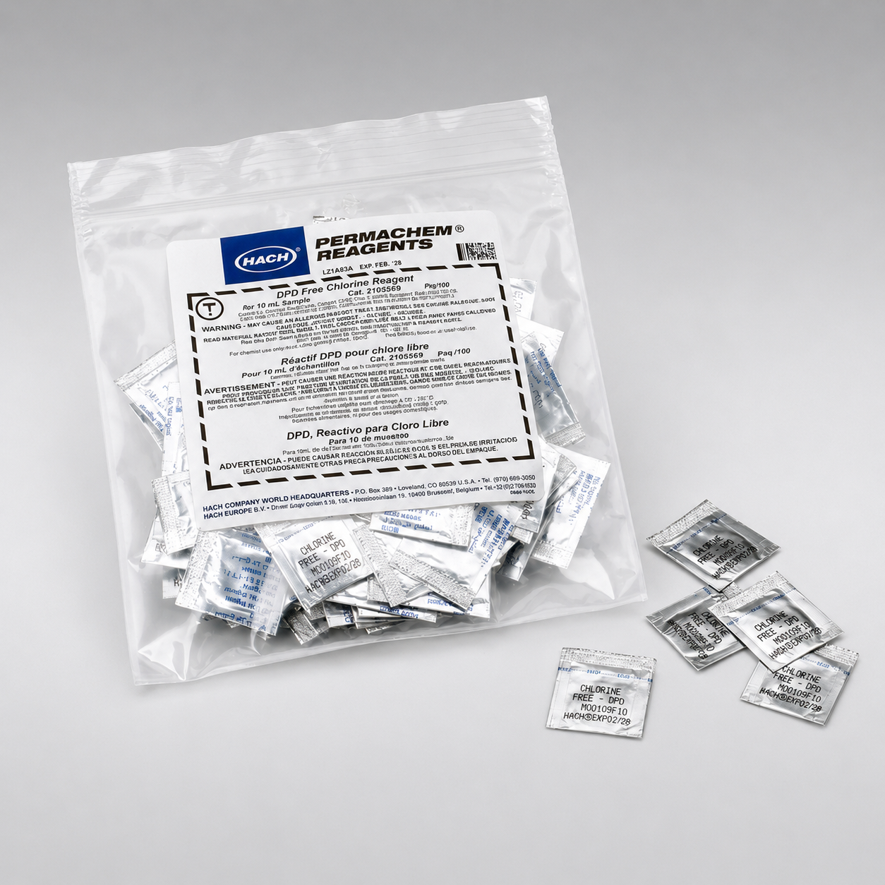 dpd free chlorine reagent powder pillows 10 ml hach dpd free chlorine reagent powder pillows 10 ml hach