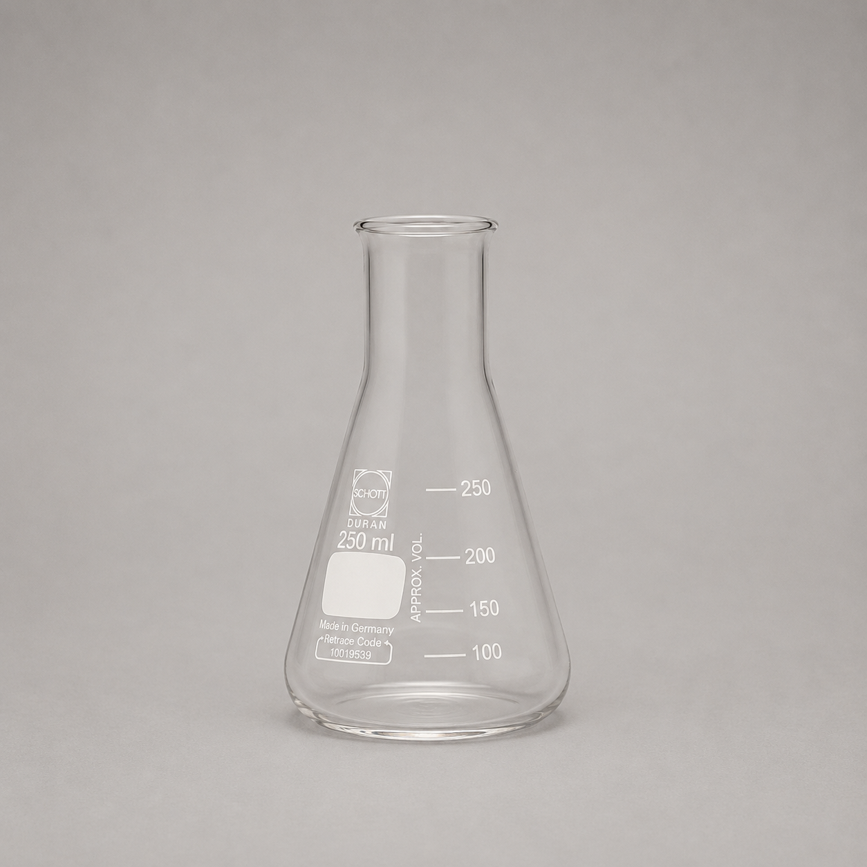 erlenmeyer flask wide neck 250ml duran erlenmeyer flask wide neck 250ml duran