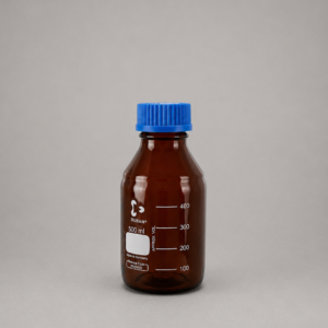 laboratory bottle amber glass gl45 500ml duran