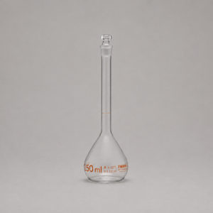 volumetric flask clear glass class a 50ml iwaki