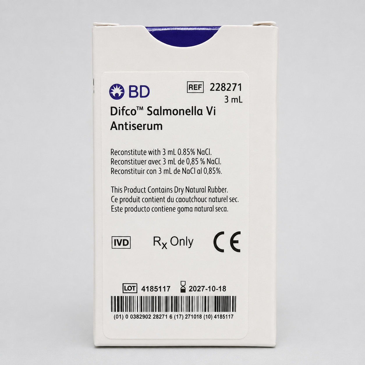 bd difco™ salmonella vi antiserum lyophilized – 3 ml (no. kat: 228271) bd difco™ salmonella vi antiserum lyophilized – 3 ml (no. kat: 228271)