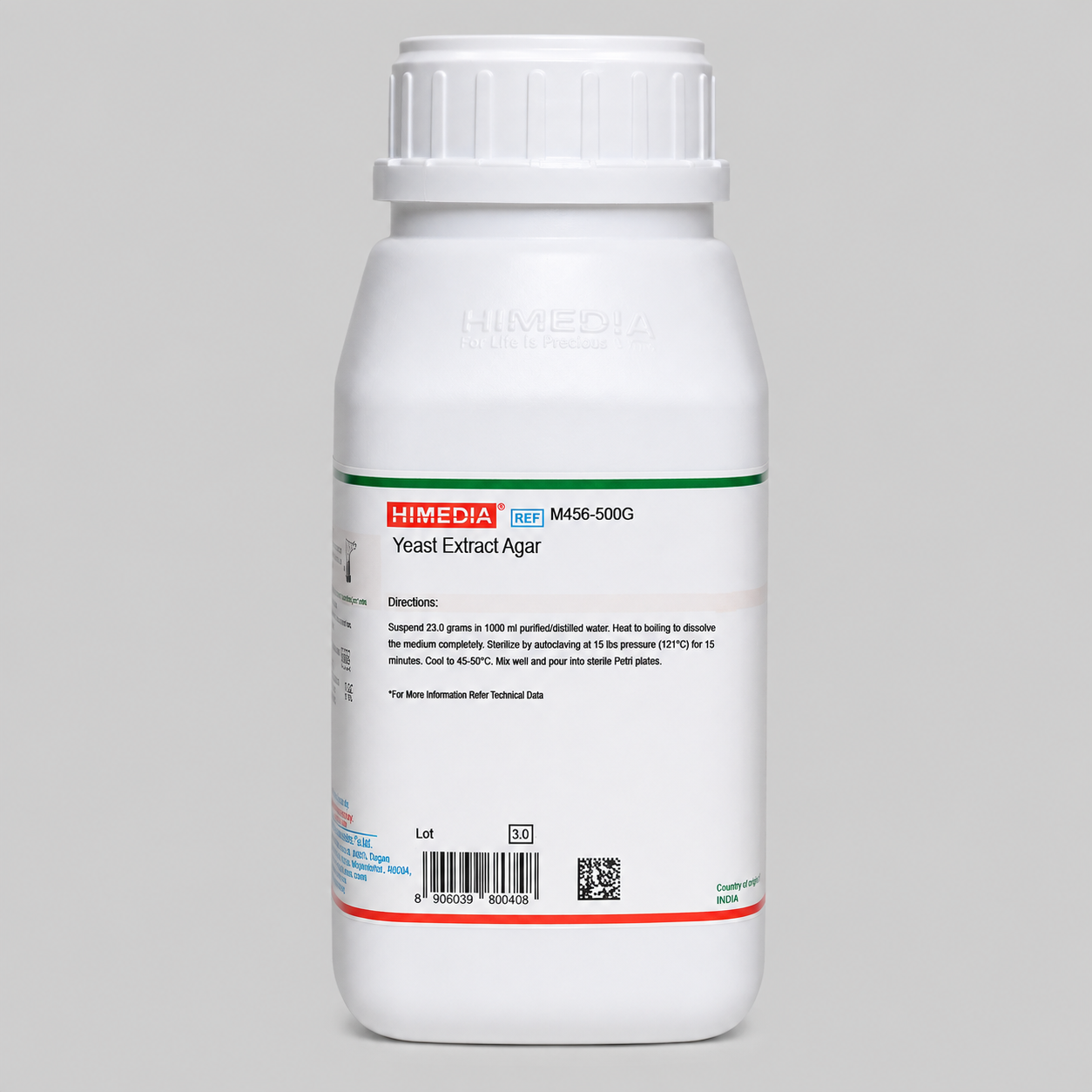 yeast extract agar – himedia (m456 500g) yeast extract agar – himedia (m456 500g)